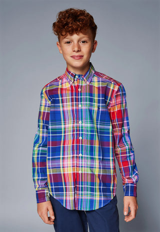 Camisa Ralph Lauren Plaid Cotton Oxford Shirt Multicolor