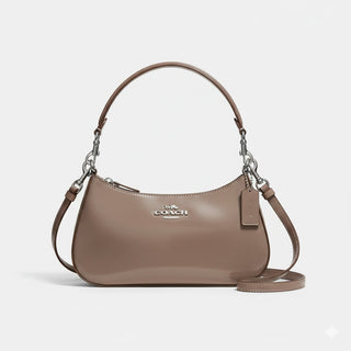 Cartera Coach Teri Shoulder Bag in Spazzolat Brown