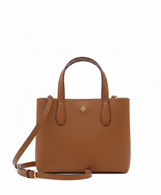 Tote Tory Burch Blake Pebbled Leather Small Tote Brown