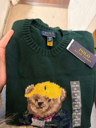 Sweater Ralph Lauren Cotton Bear Verde