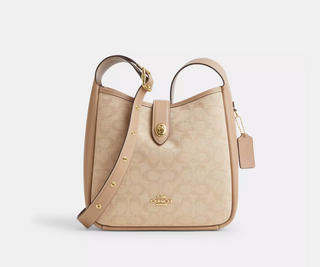 Crossbody Coach Hadley Convertible Crossbody Bag With Signature Canvas (Dark Natural)