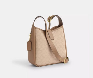 Crossbody Coach Hadley Convertible Crossbody Bag With Signature Canvas (Dark Natural)