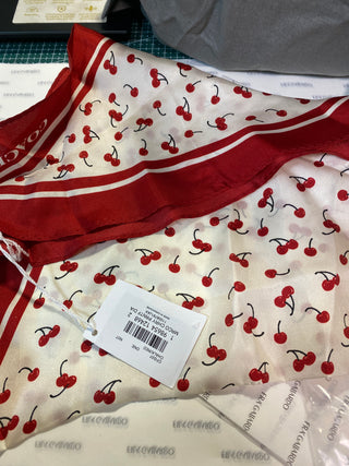 Panuelo Cherry  Coach Blanco/Rojo
