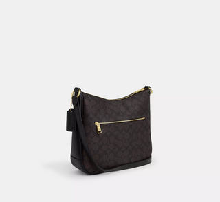 Cartera Coach Ellie File Signature Canvas Walnut/Black