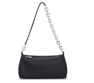 Cartera Tous Osos Plateado Negra Mediano