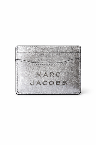 Tarjetero Marc Jacobs MJ Silver Plateado
