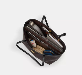 Tote Coach City Tote Bag In Signature Canvas Gold/Sand/Chalk