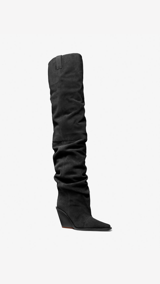 Botas Michael Kors Noemie OTK Heeled Boot Negro