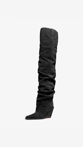 Botas Michael Kors Noemie OTK Heeled Boot Negro