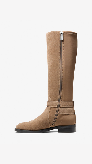 Botas Michael Kors Carson Flat Boot Leather Driftwood