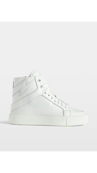 Bota Zadig & Voltaire High Flash Blanc White