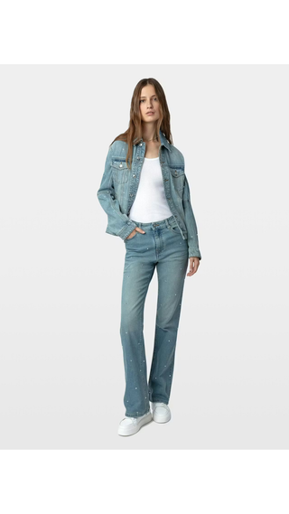 Bota Zadig & Voltaire High Flash Blanc White