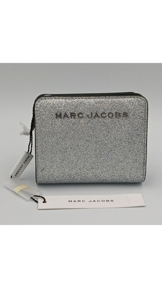 Billetera Marc Jacobs MJ Shiny Silver Wallet Plateado