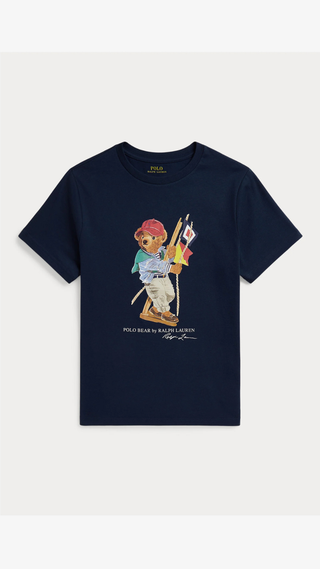 Polera Polo Bear Ralph Lauren Cotton Jersey Tee Navy