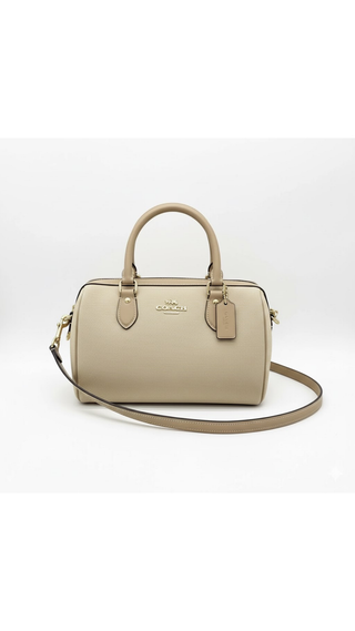 Cartera Coach Coach Satchel Bag Colorblock Canvas Dark Natural Multi