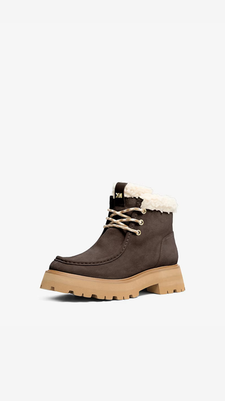 Botines Michael Kors Cade Fleece Chocolate
