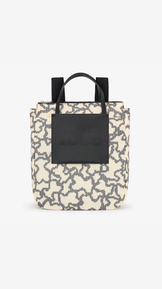 Mochila Tous Kaos Pix Soft Beige Mediano