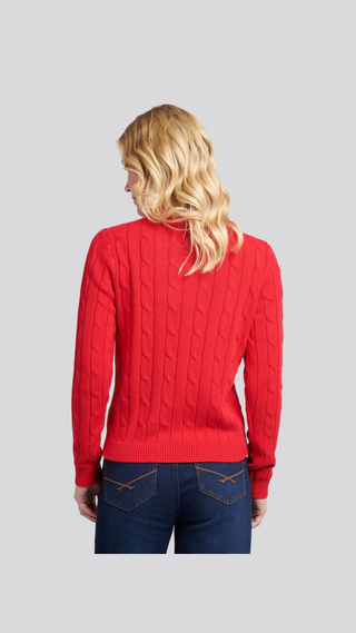 Sweater US Polo ASSN Cuello Redondo Rojo