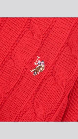 Sweater US Polo ASSN Cuello Redondo Rojo