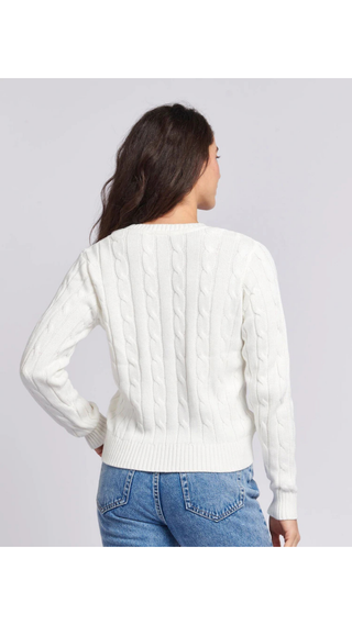 Sweater US Polo ASSN Cuello V Blanco