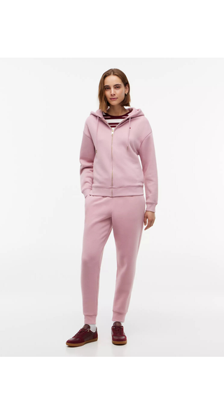 Hoodie Tommy Hilfiger Relaxed Full Zip Rosa
