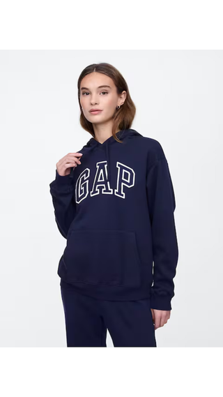 Hoodie Relaxed Gap Wedge Sweatshirt Navy