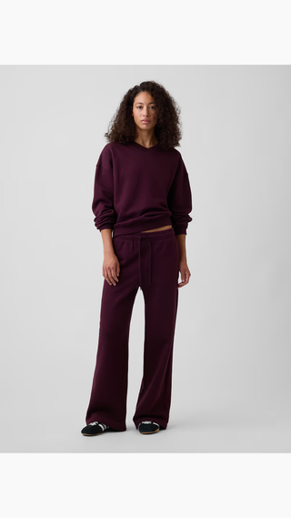 Pantalon Gap Relaxed Straight-Leg Sweatpants Burdeos