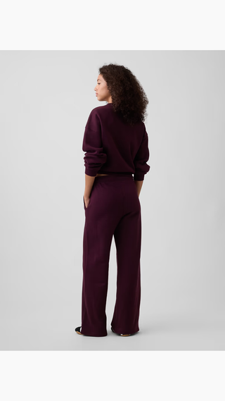 Pantalon Gap Relaxed Straight-Leg Sweatpants Burdeos