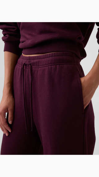 Pantalon Gap Relaxed Straight-Leg Sweatpants Burdeos