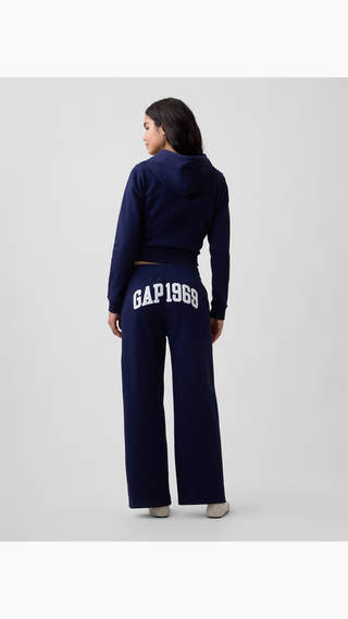 Pantalon Jogging Gap Graphic Straight-Leg Navy