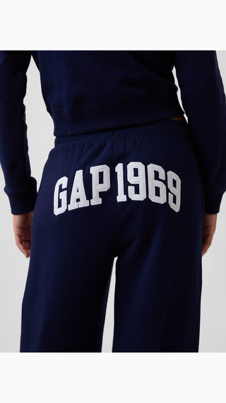 Pantalon Jogging Gap Graphic Straight-Leg Navy