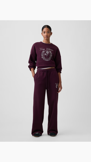 Hoodie Gap Graphic Straight-Leg Burgundy