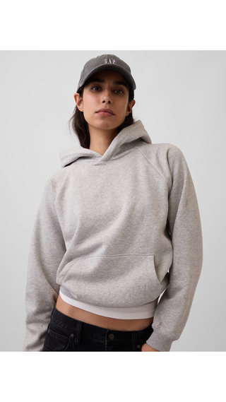 Hoodie Gap Vintage Oversized Pale Healther Gris