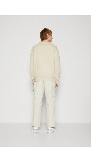 Hoodie Calvin Klein Monologo Crew Beige