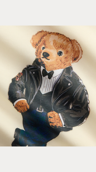Hoodie Polo Ralph Lauren Polo Bear Fleece Pullover Clubhouse Crema