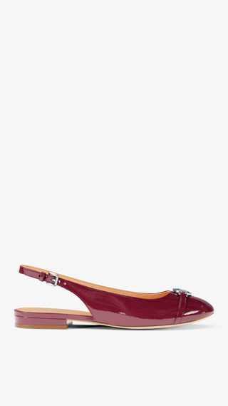 Tacones Michael Kors dori sling flat Carmesi