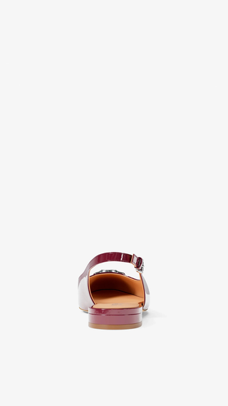 Tacones Michael Kors dori sling flat Carmesi
