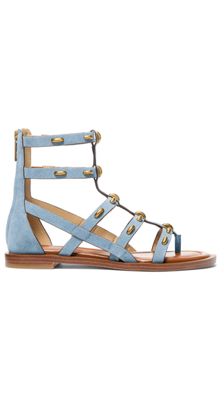 Sandalias Michael Kors noa flat sandals chambray Celeste