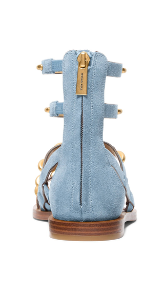 Sandalias Michael Kors noa flat sandals chambray Celeste