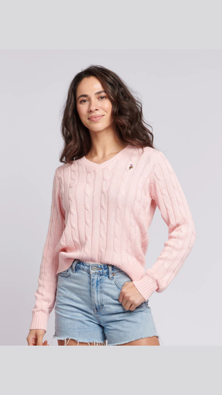 Sweater US Polo crew neck Rosado