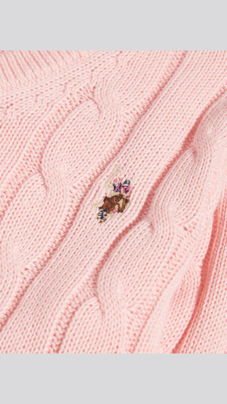 Sweater US Polo crew neck Rosado