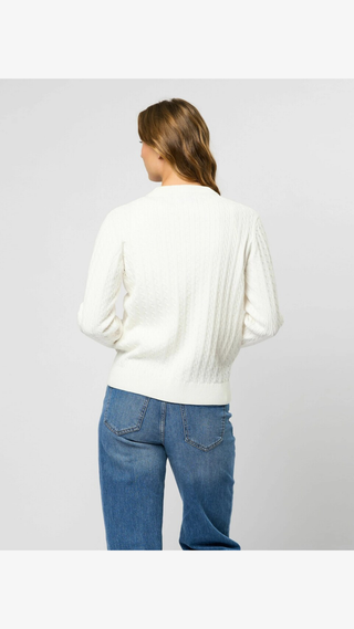Sweater US Polo button front cardigan Blanco