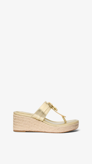 Tacones Michael Kors Zoe wedge Dorado