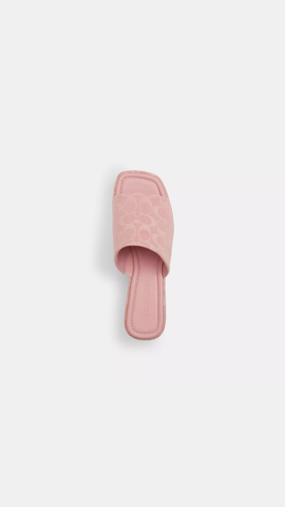 Sandalias Coach phoebe signature denim sandals Rosa