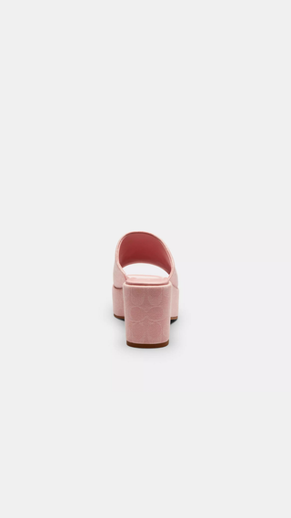 Sandalias Coach phoebe signature denim sandals Rosa