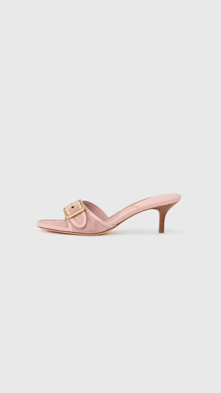 Tacones Coach signature jacquard buckle Rosa