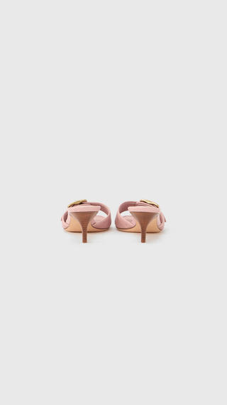 Tacones Coach signature jacquard buckle Rosa