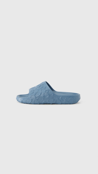 Chancletas Coach molded slide Celeste