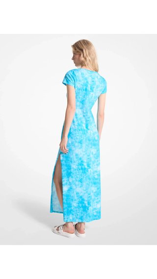 Vestido Michael Kors Maxi Dress Celeste Claro