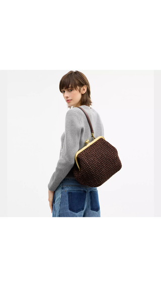 Bolso Coach Kisslock 27 Maple Marron